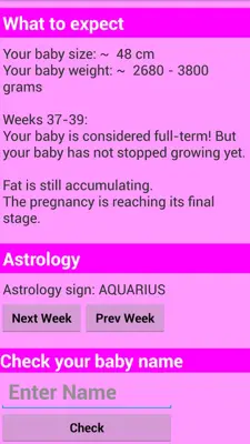 Pregnancy Calculator android App screenshot 0